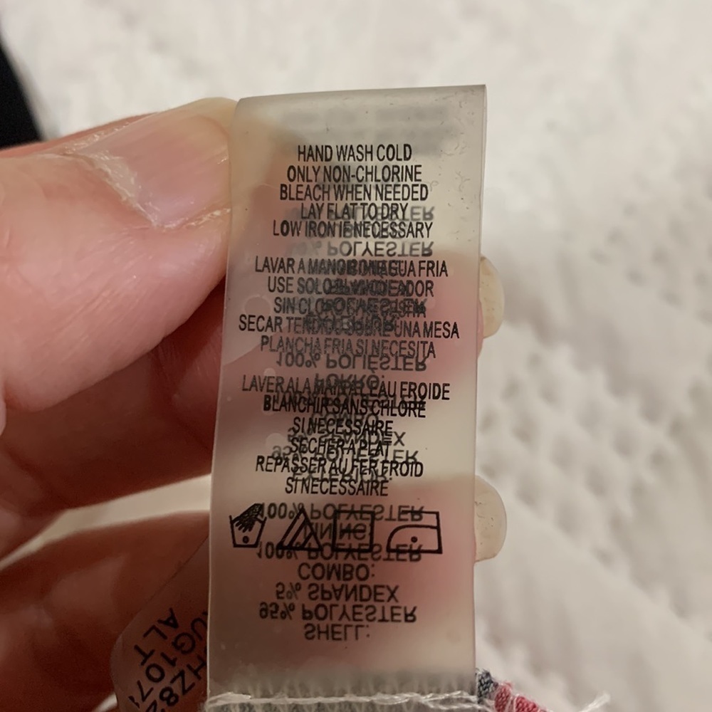 Calvin Klein cold shoulder striped top, Small - Picture 4 of 4